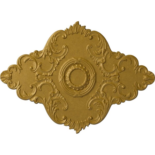 Ekena Millwork Piedmont Ceiling Medallion (Canopies up to 6 1/2"), 67 1/8"W x 48 5/8"H x 1 7/8"P, Pharaohs Gold CM67PEPGS - main
